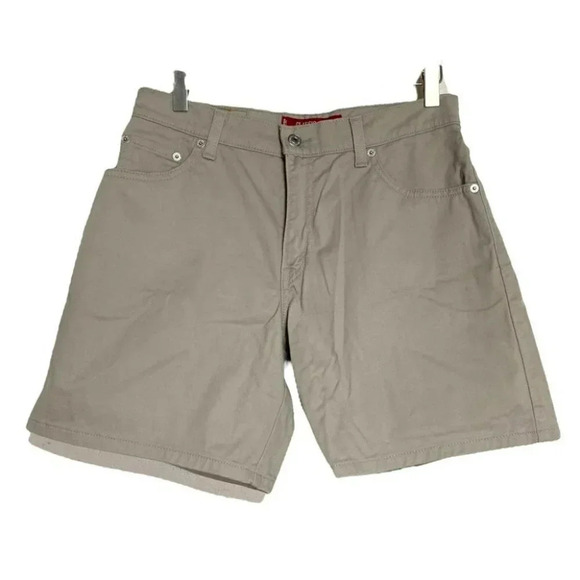 Levi's‎ women's 8 classic jeans stretch tan shorts preppy nautical casual - Picture 1 of 6